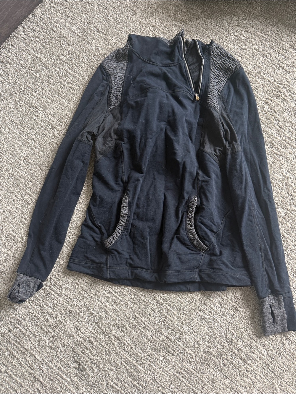 Women’s Black Quarter-Zip Active Jacket